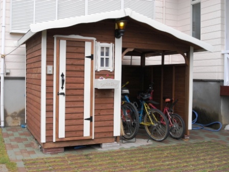物置 小屋 自転車置き場 （物置 幸せ ガレージ 自転車置場 小屋